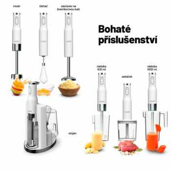 Lauben Stick Blender 800AT - tyčový mixér LBNSB800AT