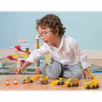 Le Toy Van Set stavebných strojov