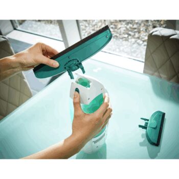 Leifheit vysávač na okná Window Cleaner s mopom a 43 cm tyčou + sacia hubica 17 cm - čierna 51016