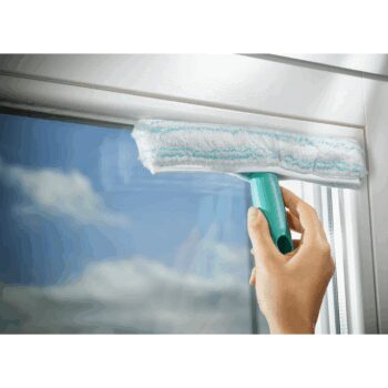 Leifheit vysávač na okná Window Cleaner s mopom a 43 cm tyčou + sacia hubica 17 cm - čierna 51016