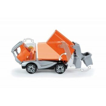 Lena Auto Truckies smetiarske plast 25cm s figúrkou v krabici 24m +