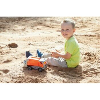 Lena Auto Truckies smetiarske plast 25cm s figúrkou v krabici 24m +