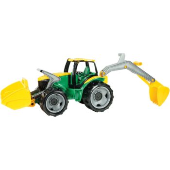 Lena Traktor s lyžicou a bagrom, 65 cm, zeleno-žltá