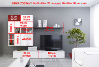 Akciová cena platí iba pre tovar skladom.Skladom prevedenie čierne dvierka/šedý korpus. Moderná obývacia stena BRILIANT II v netradičnom dizajne. Elegantné spojenie jednoduchosti a moderného štýlu. Stena je zložená z niekoľkých samostatných skriniek. Skrinky sú vyrobené z kvalitnej akrylovej dosky s lesklým povrchom. Dvierka sú zabezpečené špeciálnym prípravkom. Elegantné otváranie dvierok systémom KLIP-KLAP.Korpus skriniek má neutrálny šedý odtieň matný.Stena do obývačky BRILIANT II má šírku hornej časti 270 cm, výška 150 cm, hĺbka skriniek je 32 cm; spodná čast má šírku 240 cm, výšku 30 cm, hĺbka skriniek 45 cm.Skrinky si môžete poskladať v ľubovoľnom poradí.Jednotlivé prvky nie je možné zakúpiť samostatne.