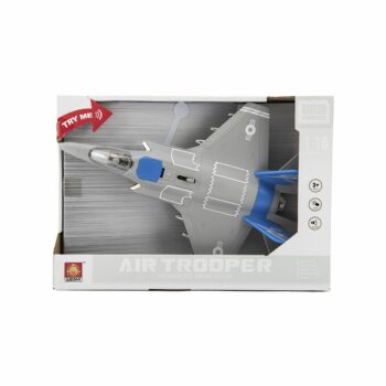 Lietadlo/stíhačka plast 31cm na batérie so svetlom so zvukom v krabici 32x22,5x9cm