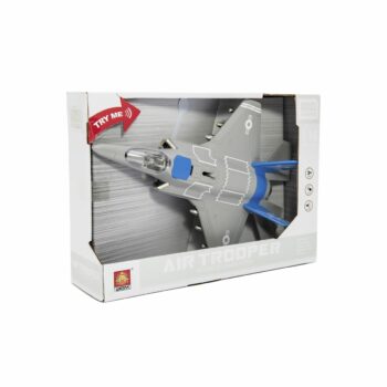 Lietadlo/stíhačka plast 31cm na batérie so svetlom so zvukom v krabici 32x22,5x9cm