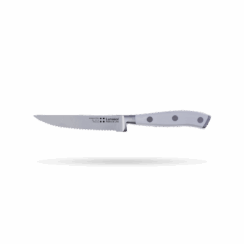 Steakový nôž má čepeľ podobnú pílke. Je dlhá 11,4 cm a pomôže vám s krájaním všetkého, čo bežným príborovým nožom nezvládnete – okrem steakov ho využijete aj na pizzu či hamburgery. Línia Premium poteší náročnejšieho domáceho kuchára. Jej cieľom je spojiť prvotriednu kvalitu materiálov s príťažlivým dizajnom. Čepeľ z kvalitnej nemeckej ocele s tvrdosťou HRC55±2 kalená v ľade lepšie odoláva korózii a má dlhšiu životnosť. Ergonomickú rúčku tvorí veľmi tvrdý a pevný POM plast. Nože balíme do vystlaného čierneho boxu. Ak máte vo svojom okolí vášnivého kuchára, práve ste preňho objavili skvelý darček.