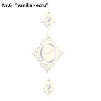 Luxusné nástenné hodiny vanilla-ecru