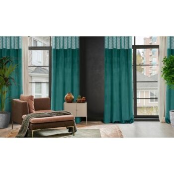 Luxusný zamatový záves s ornamentálnym lesklým vrchným dielom 140 x 250 cm
