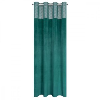 Luxusný zamatový záves s ornamentálnym lesklým vrchným dielom 140 x 250 cm