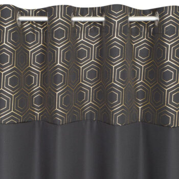 Luxusný záves v čiernej farbe do spálne Dĺžka: 250 cm