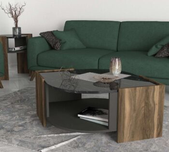 Predstavujeme MABEL, konferenčný stolík, ktorý prináša do vašej obývačky eleganciu a moderný dizajn. Tento štýlový nábytok v kombinácii orechovej a mramorovej farby je navrhnutý tak, aby poskytoval praktické a estetické riešenie pre vaše potreby.Detailné špecifikácieTyp tovaru: Konferenčný stolíkMateriál: Kvalitná LTD s hrúbkou materiálu 18 mm, zaisťujúca odolnosť a dlhú životnosť.Rozmery: 75 x 40 x 75 cm, ideálny pre moderné obývacie priestory.Farba: Elegantná kombinácia orechovej a mramorovej, ktorá dodáva priestoru moderný a príjemný vzhľad.Vybavenie: Odkladacie police poskytujúce dostatok úložného priestoru pre knihy, časopisy alebo dekorácie.Tvar: Atypický, ktorý dodáva moderný a originálny vzhľad.Dodatočné informácie: Produkt je dodávaný v demontovanom stave, čo uľahčuje transport a montáž.Konferenčný stolík MABEL je ideálnou voľbou pre tých, ktorí hľadajú moderný a funkčný nábytok s neobvyklým dizajnom. Jeho kombinácia orechovej a mramorovej farby a minimalistický dizajn prinášajú do vášho domova sviežosť a moderný štýl, zatiaľ čo poskytujú dostatok úložného priestoru pre všetky vaše potreby.