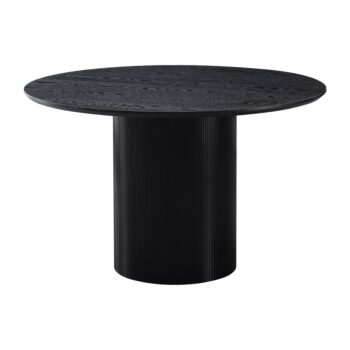 Okrúhly jedálenský stôl Mahir Typ 2 120 v elegantnej čiernej farbe je ideálnym doplnkom pre moderné interiéry. Tento stôl, vyrobený z kvalitného dyhovaného MDF materiálu, ponúka nielen štýlový vzhľad, ale aj praktickosť a odolnosť. S priemerom 120 cm poskytuje dostatok priestoru…