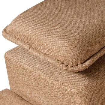 KONDELA Manty Roh L rohová sedačka s rozkladom a úložným priestorom hnedá / čierna – Obrázok 8