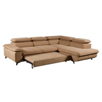 Rohová sedačka s rozkladom a úložným priestorom Manty Roh P v elegantnej kombinácii hnedej a čiernej farby je ideálnym riešením pre moderné interiéry. Táto sedačka značky KONDELA ponúka nielen štýlový vzhľad, ale aj praktické funkcie, ktoré ocení každá domácnosť.