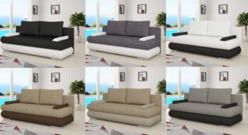 NABBI Marao rozkladacia pohovka cappuccino / tmavohnedá – Obrázok 4