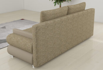 NABBI Marao rozkladacia pohovka cappuccino / tmavohnedá – Obrázok 6