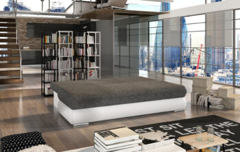 NABBI Marao rozkladacia pohovka sivá / svetlosivá – Obrázok 6