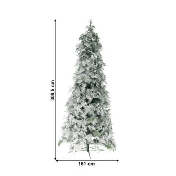 Vianočný stromček Maravel Typ 5 je dokonalým doplnkom pre váš interiér počas sviatočného obdobia. S výškou 308,5 cm a šírkou 161 cm tento stromček zaručene upúta pozornosť a vytvorí pravú vianočnú atmosféru vo vašom domove. Jeho moderný vzhľad v kombinácii so zeleno-bielym…