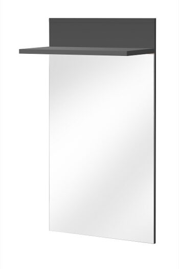 Moderný zrkadlový panel k predsieni MARCUS vyrobený z kvalitnej LTD dosky. Farebné prevedenie : antracit. Rozmery š/v/h:( 60/107/28)cm Dodávame v demonte.