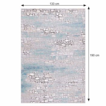 Koberec MAREO 133x190 cm Vás očarí svojim neobyčajným vzorom. Vzor kameňov Vás zavedie na miesta pokoja, kde zabudnete na svoje starosti. Jeho rozmery sú (DxŠ): 190x133 cm. Gramáž koberca je 2100 g/m2 s výškou vlasu 1,0 cm a hrúbkou koberca 1,2 cm. Je vyrobený zo 100% polypropylénu. Je vhodný na…