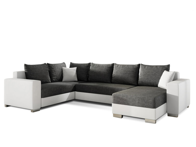 NABBI Mariano L rohová sedačka u s rozkladom a úložným priestorom sivá (Sawana 05) / biela (Soft 17) Moderná rohová sedačka MARIANO L je vybavená praktickým úložným priestorom a funkciou rozkladania. Sedačka sa pýši eleganciou, štýlom a nadčasovým dizajnom a vďaka jej priestrannosti si môžete užívať spoločné chvíle strávené s rodinou. Vďaka funkcii rozloženia vytvoríte plnohodnotné lôžko na…