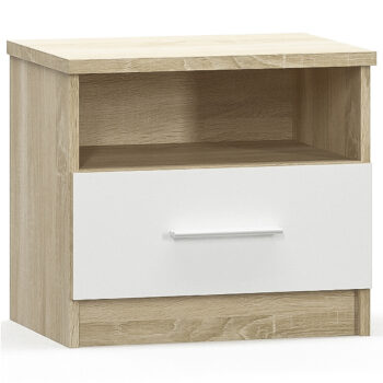 Čistá línia, jednoduchý dizajn a krásna súhra farieb sa vyníma na jedinečnej kolekcii MATEO. Ako vyskladanú zostavu z tejto kolekcie si môžete zakúpiť spálňu Mateo, ktorú tvorí (ŠxHxV): zásuvková komoda (102,8x40,1x92,2 cm), šatníková skriňa (200,8x58,1x214,1 cm), manželská posteľ…