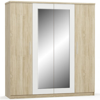 Čistá línia, jednoduchý dizajn a krásna súhra farieb sa vyníma na jedinečnej kolekcii MATEO. Ako vyskladanú zostavu z tejto kolekcie si môžete zakúpiť spálňu Mateo, ktorú tvorí (ŠxHxV): zásuvková komoda (102,8x40,1x92,2 cm), šatníková skriňa (200,8x58,1x214,1 cm), manželská posteľ…