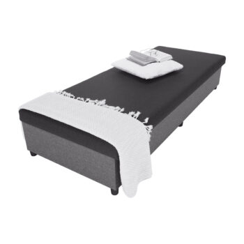 Čalúnená jednolôžková posteľ Mati v elegantnej svetlosivej a sivej farbe je ideálnym riešením pre moderné interiéry. Táto posteľ, značky KONDELA, ponúka nielen štýlový vzhľad, ale aj praktickosť a pohodlie. Je navrhnutá pre jednu osobu a jej celková plocha na spanie je 80 x 200 cm, čo zaručuje…