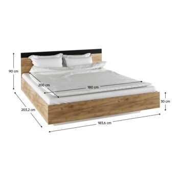 Spálňová zostava Matisa 180 v elegantnom prevedení dub artisan a antracit je ideálnou voľbou pre tých, ktorí hľadajú moderný a funkčný nábytok do svojej spálne. Táto zostava je navrhnutá tak, aby poskytovala maximálny komfort a štýl, pričom jej svetlé farebné prevedenie dodáva…