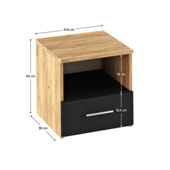 Spálňová zostava Matisa 180 v elegantnom prevedení dub artisan a antracit je ideálnou voľbou pre tých, ktorí hľadajú moderný a funkčný nábytok do svojej spálne. Táto zostava je navrhnutá tak, aby poskytovala maximálny komfort a štýl, pričom jej svetlé farebné prevedenie dodáva…