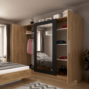 Spálňová zostava Matisa 180 v elegantnom prevedení dub artisan a antracit je ideálnou voľbou pre tých, ktorí hľadajú moderný a funkčný nábytok do svojej spálne. Táto zostava je navrhnutá tak, aby poskytovala maximálny komfort a štýl, pričom jej svetlé farebné prevedenie dodáva…
