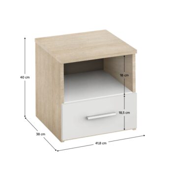 Spálňová zostava Matisa 180 v elegantnom farebnom prevedení dub sonoma a biela je ideálnou voľbou pre tých, ktorí hľadajú moderný a funkčný nábytok do svojej spálne. Táto zostava je navrhnutá tak, aby poskytovala maximálny komfort a štýl, pričom jej svetlé farby dodávajú…
