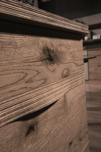 TARANKO Como CM-K2 P komoda biely vysoký lesk / dub Como – Obrázok 2