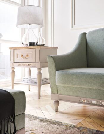 TARANKO Florencja FL-2 dvojsedačka mentolová (Palermo-C2 224) / kašmír patyna – Obrázok 3