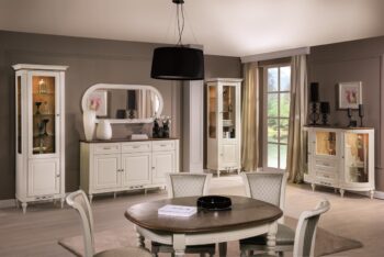 Šarm a pôvab ukrytý v posteľovom ráme FLORENCJA FL-1 140 z kolekcie Florencja Vás chytí za srdce. Rozmery sú (ŠxHxV): 155x208,5x120 cm. Výška lôžka je 44 cm a vytvára plochu na spanie s rozmermi 140x200 cm. Zdobí ju farebné prevedenie vanilka v kombinácii s tmavosivou látkou Velvet-B1 169.…