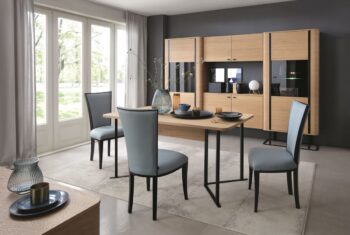 TARANKO Grande GR-K3 komoda dub (Grande 01) / čierna – Obrázok 6