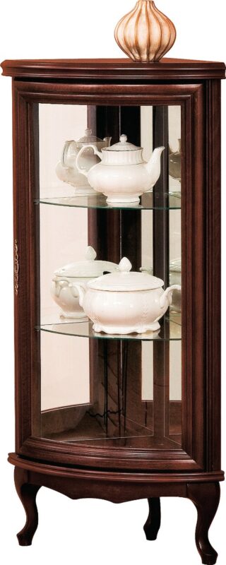 MEBLE-TARANKO-WERSAL-W-W-NM-ROHOVA-VITRINA-WENGE-NABBI-1 TARANKO Wersal W-W/NM rustikálna rohová vitrína wenge – Obrázok 1