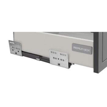 KONDELA Menzo 60 DKS-210 3S1F potravinová skriňa čierna / orech - Image 8