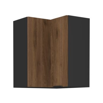 Predstavujeme vám hornú rohovú kuchynskú skrinku Menzo 60x60 GN-72 2F v elegantnom farebnom prevedení čierna a orech, ktorá je ideálnym riešením pre moderné kuchyne. Táto skrinka od značky KONDELA je navrhnutá tak, aby efektívne využila priestor vo vašej kuchyni a poskytla dostatok úložného…