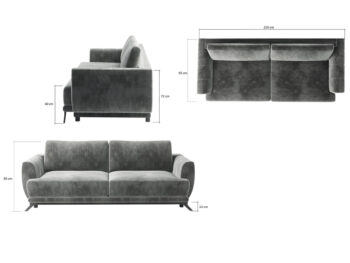 Niekedy stačí aj jeden kus nábytku do obývačky, hosťovskej izby či spálne, ktorý ju zútulní a dodá jej nový charakter. Takýmto doplnkom môže byť aj rozkladacia pohovka s úložným priestorom MERI. Jednoduchý a elegantný dizajn pohovky sa hodí či už do moderného či klasického priestoru. Postavená je…