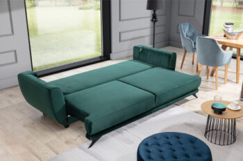 Niekedy stačí aj jeden kus nábytku do obývačky, hosťovskej izby či spálne, ktorý ju zútulní a dodá jej nový charakter. Takýmto doplnkom môže byť aj rozkladacia pohovka s úložným priestorom MERI. Jednoduchý a elegantný dizajn pohovky sa hodí či už do moderného či klasického priestoru. Postavená je…