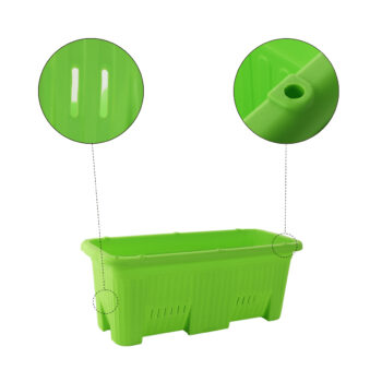 Plastový kvetináč Migio v zelenej farbe je ideálnym riešením pre všetkých milovníkov rastlín, ktorí hľadajú moderný a praktický doplnok do svojho interiéru alebo exteriéru. Tento kvetináč od značky KONDELA sa vyznačuje jednoduchým, no elegantným hranatým dizajnom, ktorý sa ľahko začlení do…