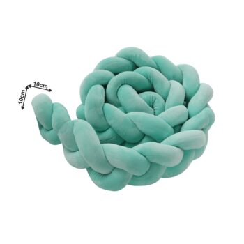 Mantinel do postieľky Minko Typ 2 v mentolovej farbe je ideálnym doplnkom pre každú detskú izbu. Tento moderný mantinel s dĺžkou 200 cm a výškou 10 cm poskytuje bezpečnosť a pohodlie pre vaše dieťa počas spánku. Je vyrobený z kvalitného polyesteru, ktorý je príjemný na dotyk a ľahko sa udržiava…