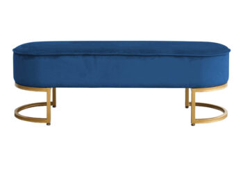 Čalúnená lavica Mirila New v elegantnej modrej farbe (Velvet) so zlatými detailmi je ideálnym doplnkom pre váš interiér. Táto moderná lavica od značky KONDELA kombinuje štýlový dizajn s praktickosťou, čím sa stáva skvelým riešením pre vašu predsieň alebo iné…
