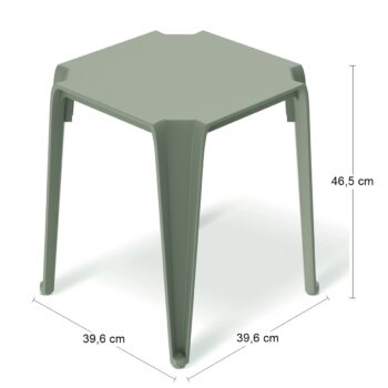 NABBI MLT1 plastový konferenčný stolík zelená - Image 2
