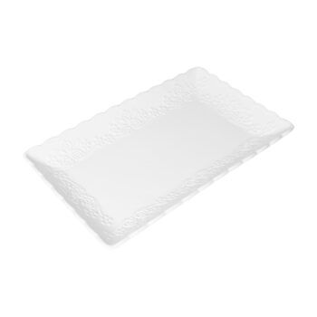 KONDELA Modaf Typ 1 servírovací tanier biela – Obrázok 5