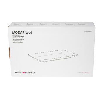 KONDELA Modaf Typ 1 servírovací tanier biela – Obrázok 8