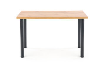 V jednoduchosti je krása. Jednoduchý a zároveň elegantný jedálenský stôl MODEX 2 120 je vhodné umiestniť do každej modernej či klasickej domácnosti. Materiál použitý na jeho výrobu je dyhovaná nábytková doska s hrúbkou 32 mm a stabilitu zabezpečujú pevné nohy z ocele s práškovým nástrekom.…
