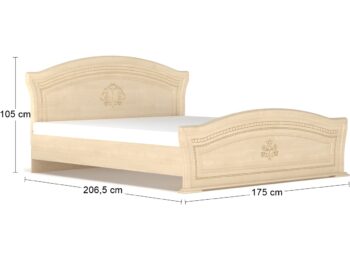 Dokonalá rustikálna manželská posteľ s roštom MOLIS BD-160 160x200 cm nezostane bez povšimnutia. Krásny dizajn so vzorom kvetov, zlatým zdobením a detailne prepracovaným dreveným čelom strhne na seba všetku pozornosť. Materiál použitý na jej výrobu je kvalitná MDF, ktorá sa vyznačuje jednoduchou…